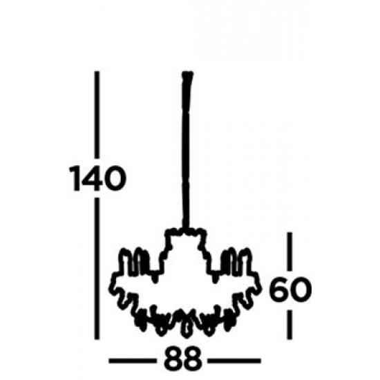 Searchlight подвесной светильник Paris 12xE14x60W, 87312-12AB