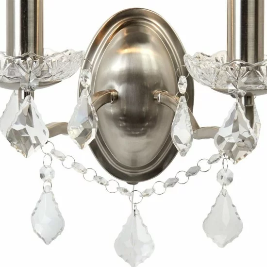 Searchlight sienas gaismeklis Paris 2xE14x60W 8732-2SS Searchlight sienas gaismeklis Paris 2xE14x60W 8732-2SS