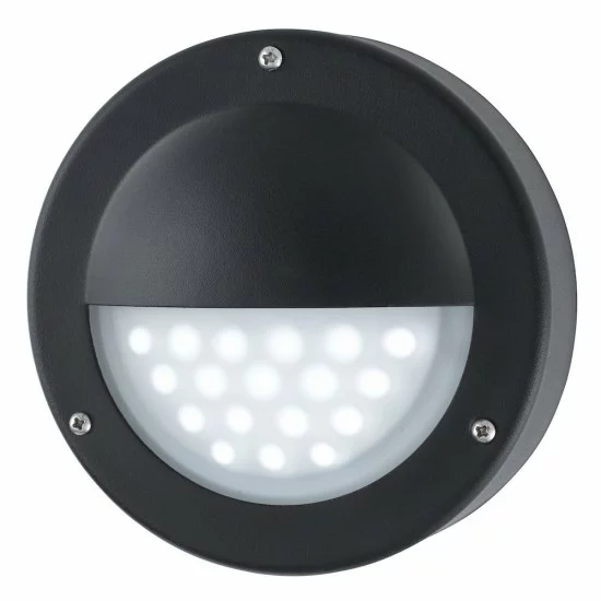Searchlight outdoor wall light Bangor, 3W, 132lm, IP44, 8744BK Searchlight outdoor wall light Bangor, 3W, 132lm, IP44, 8744BK
