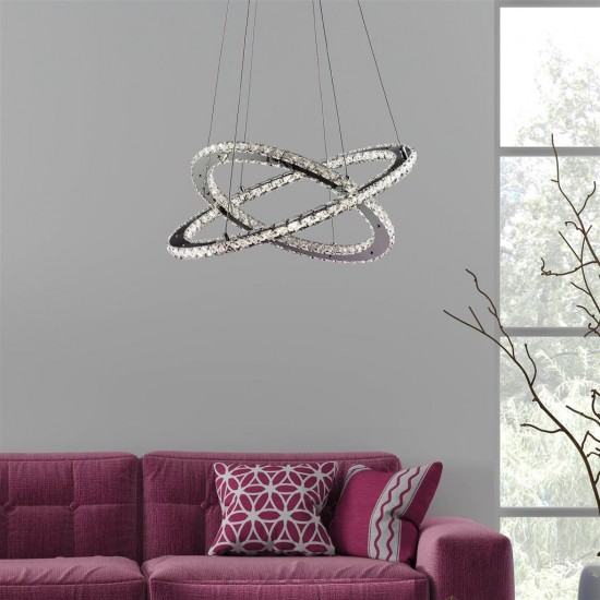 Searchlight pendant lamp Clover, 2x60WxLED, 7123CC