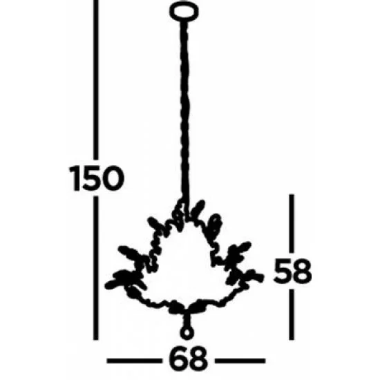 Searchlight Pendant Lamp Bouquet 7xE14x60W, 8807-7CC Searchlight Pendant Lamp Bouquet 7xE14x60W, 8807-7CC