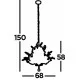 Searchlight Pendant Lamp Bouquet 7xE14x60W, 8807-7CC Searchlight Pendant Lamp Bouquet 7xE14x60W, 8807-7CC