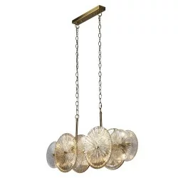 Searchlight Pendant Lamp Wagon 10xG9x33W, 88210-10BZ