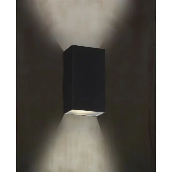 Searchlight уличный, фасадный настенный светильник Stirling, 6.58W, 434lm, IP44, 8852BK