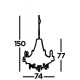 Searchlight Pendelleuchte Marie Therese, 8x60WxE14, 8888-8GY