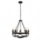 Searchlight Pendant Lamp Cartwheel 5xE14x60W, 8905-5BK