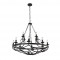 Searchlight Pendant Lamp Cartwheel 12xE14x60W, 24212-12BK