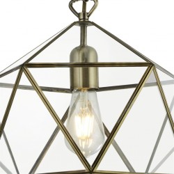 Searchlight pendant lamp Fairfax, 1x60WxE27, 8962AB