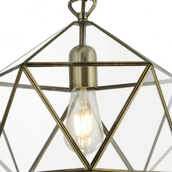 Searchlight pendant lamp Fairfax, 1x60WxE27, 8962AB