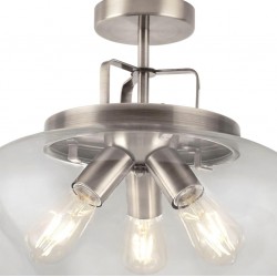 Searchlight Ceiling Lamp Boule 3xE27x60W, 8973-3SS