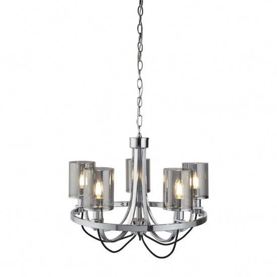 Searchlight Pendant Lamp Catalina 5xE14x60W, 9045-5CC