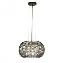 Searchlight Pendant Lamp Cage 4xG9x33W, 9094-4BK