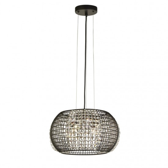 Searchlight Pendant Lamp Cage 4xG9x33W, 9094-4BK