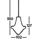 Searchlight piekaramā lampa Versailles 19xE14x60W, 9112-102GO