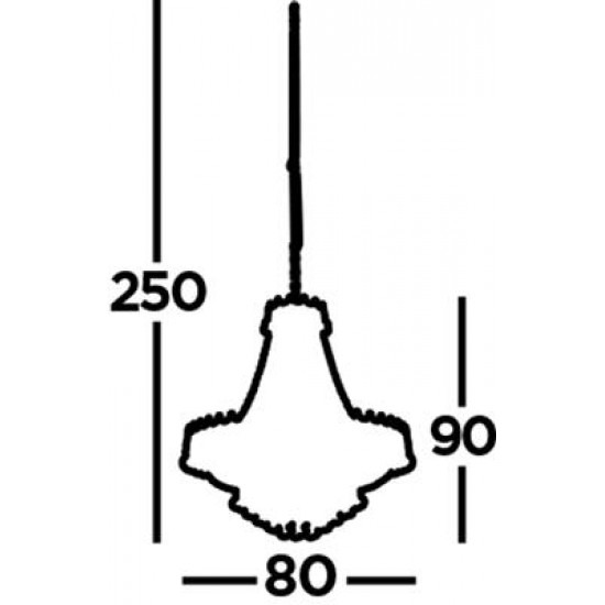 Searchlight Pendant Lamp Versailles 13xE14x60W, 9112-82CC