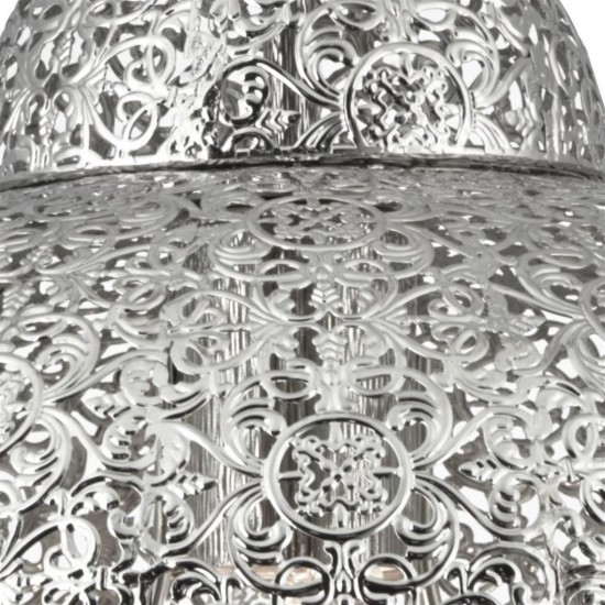 Searchlight подвесной светильник Fretwork, 1x60WxE27, 9221-1SS