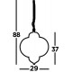 Searchlight Pendelleuchte Fretwork, 1x60WxE27, 9221-1SS