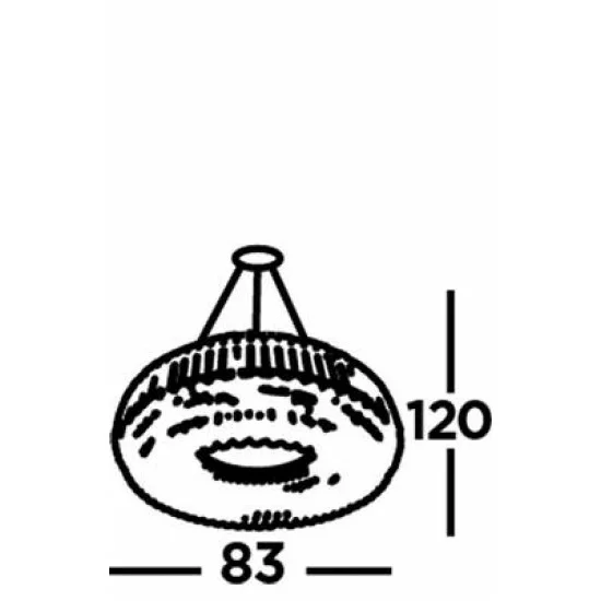 Searchlight Pendant Lamp Vesuvius 10xE14x60W, 9291CC Searchlight Pendant Lamp Vesuvius 10xE14x60W, 9291CC