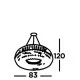 Searchlight Pendant Lamp Vesuvius 10xE14x60W, 9291CC Searchlight Pendant Lamp Vesuvius 10xE14x60W, 9291CC