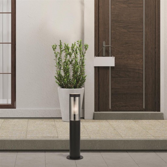 Searchlight outdoor floor lamp Batton, 60W, 93901-450BK