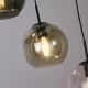 Searchlight Pendelleuchte Mardi Gras 5xE27x60W, 94005-5BK