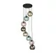 Searchlight Pendelleuchte Mardi Gras 8xE27x60W, 94008-8BK