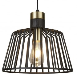 Searchlight Pendant Lamp Bird Cage 1xE27x60W, 9413BK