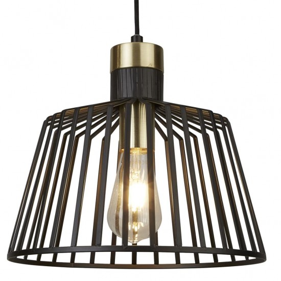 Searchlight подвесной светильник Bird Cage 1xE27x60W, 9413BK