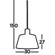 Searchlight Pendant Lamp Bird Cage 1xE27x60W, 9413BK