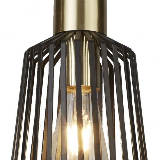 Searchlight Pendant Lamp Bird Cage 1xE27x60W, 9413BK