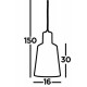 Searchlight piekaramā lampa Bird Cage 1xE27x60W, 9412BK