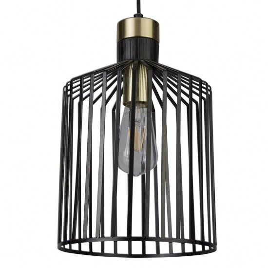 Searchlight piekaramā lampa Bird Cage 1xE27x60W, 9413BK