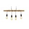 Searchlight Pendant Lamp Woody 4xE27x60W, 95041-4BR