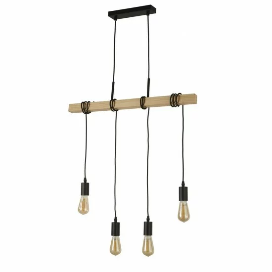 Searchlight Pendant Lamp Woody 4xE27x60W, 95041-4BR Searchlight Pendant Lamp Woody 4xE27x60W, 95041-4BR