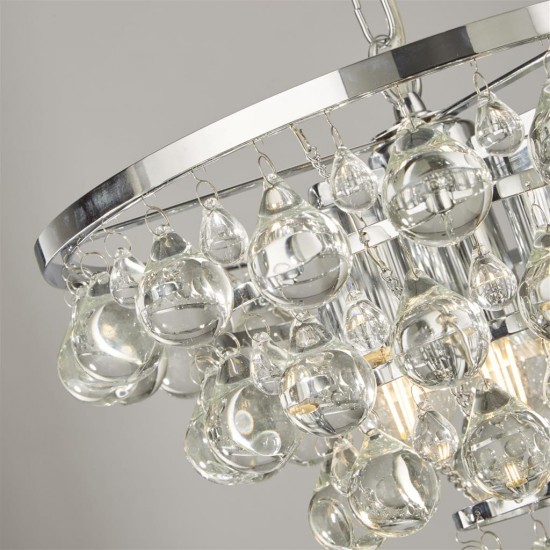 Searchlight pendant lamp Michelle, 4x60WxE27, 9634-4CC