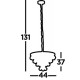 Searchlight Pendelleuchte Michelle, 4x60WxE27, 9634-4CC