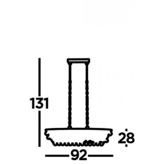 Searchlight Pendelleuchte Michelle, 5x60WxE27, 9635-5CC