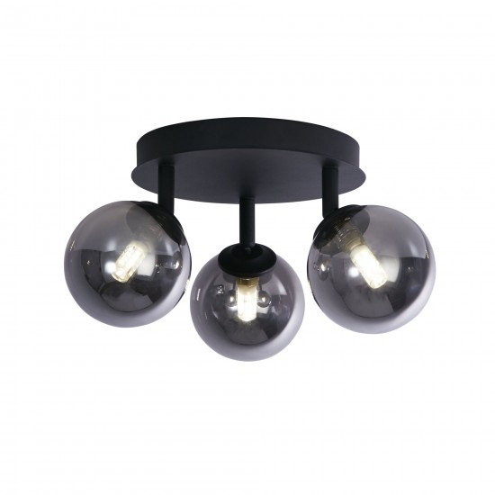 Searchlight ПОТОЛОЧНЫЙ СВЕТИЛЬНИК Crosby 3xG9x33W, LED, 96913-3BK