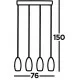 Searchlight pendant lamp Cyclone , 4x22WxLED, 655lm, 97292-4SM Searchlight pendant lamp Cyclone , 4x22WxLED, 655lm, 97292-4SM