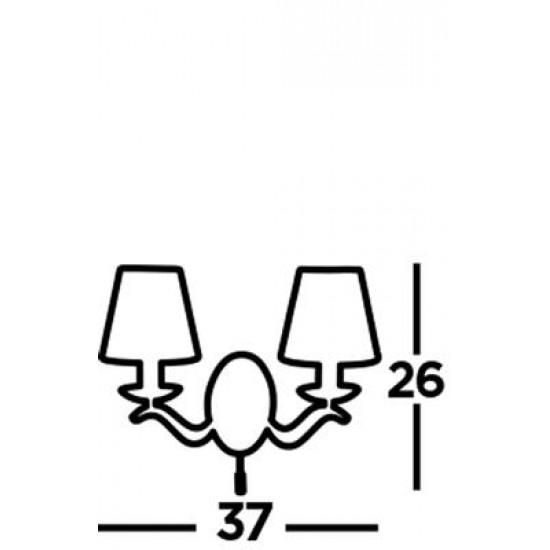 Searchlight Wandleuchte Andretti 2xE14x7W 9822-2AB