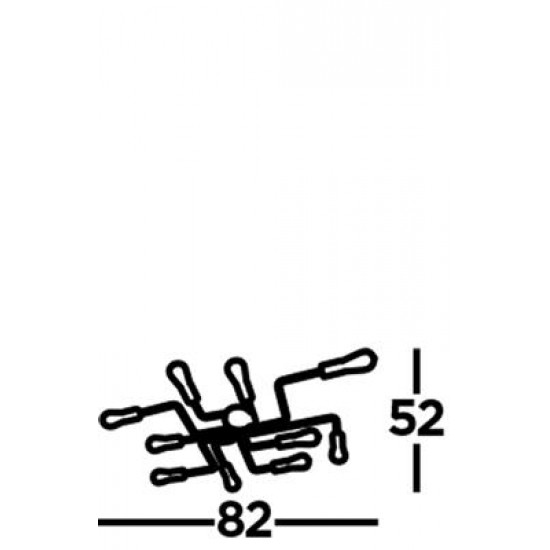 Searchlight Ceiling Lamp Circuit 10xE27x60W, 99210-10BK