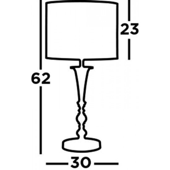 Searchlight table lamp Oscar, 1xE27x60W, EU1011AB