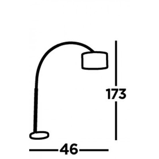 Searchlight Stehlampe Arcs 1x60WxE27, EU1013CC