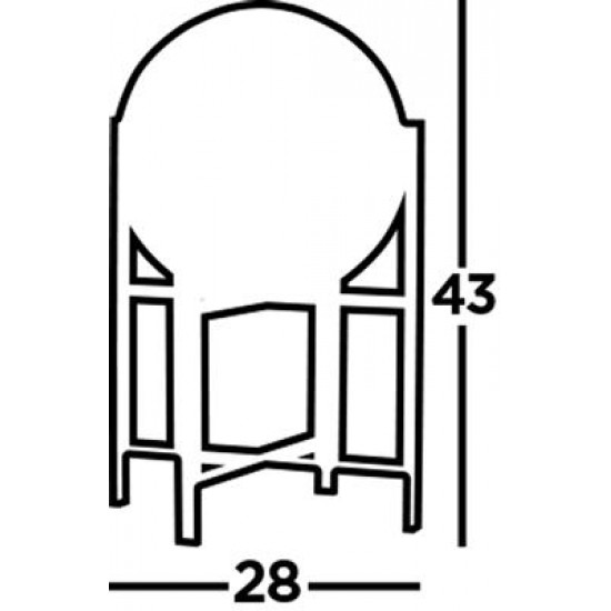 Searchlight table lamp Amsterdam, 1xE27x60W, EU1029-1SM