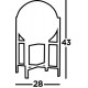 Searchlight table lamp Amsterdam, 1xE27x60W, EU1029-1SM