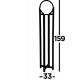 Searchlight stāvlampa Amsterdam 1x60WxE27, EU1030-1SM