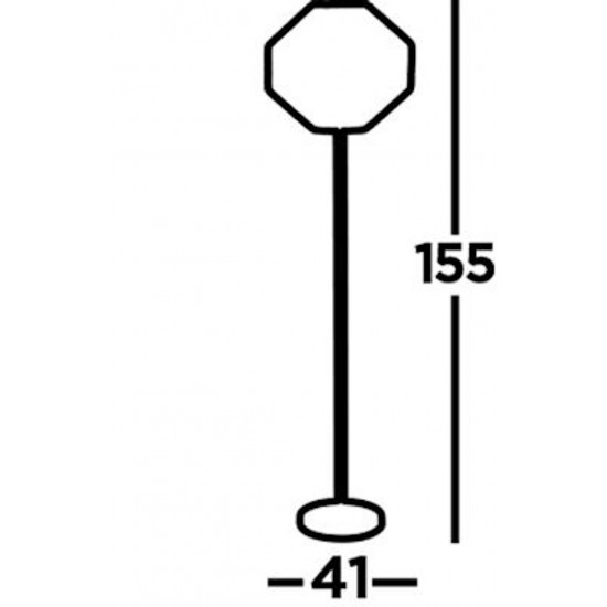 Searchlight floor lamp Wicker 1x60WxE27, EU11202-1BK