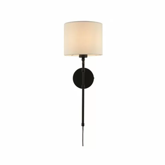Searchlight Настенный светильник Munich 1xE27x60W, EU12081-1BK Searchlight Настенный светильник Munich 1xE27x60W, EU12081-1BK