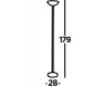 Searchlight stāvlampa Pole, LED, 19.84W, EU1230SS-LED