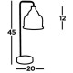 Searchlight Tischlampe Bistro, 1xE27x40W, EU1351-1AB